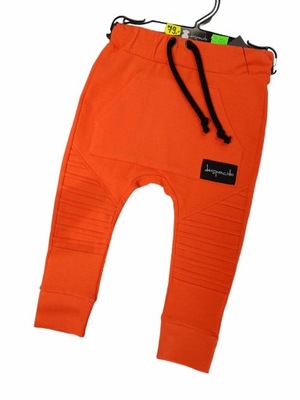 Spodnie dresowe DESPACITO pomarańczowe r. 134