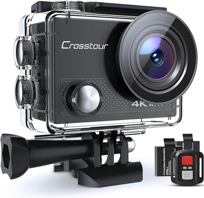 Crosstour Ultra HD Kamera sportowa, kamera podwodna 4K 16MP