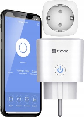 Smart Inteligentne gniazdko WiFi Pomiar zużycia EZVIZ CS-T30-10B-EU