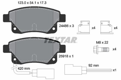 КОЛОДКИ ГАЛЬМІВНІ FORD ЗАД TRANSIT 06- 2448601