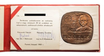 MEDAL 25 LAT PRACY HCP POZNAŃ 1983