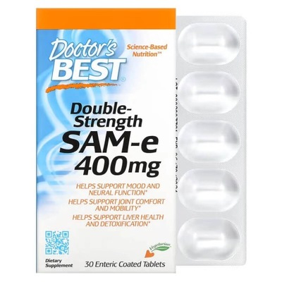 DOCTOR'S BEST DOUBLE STRENGTH SAMe 400MG 30T SAMOPOCZUCIE UKŁAD NERWOWY