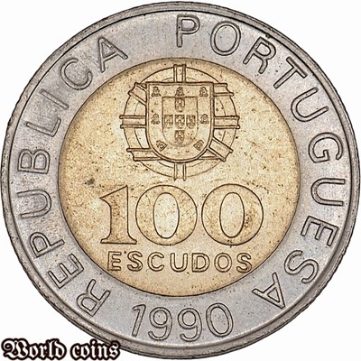 100 ESCUDOS 1990 PORTUGALIA