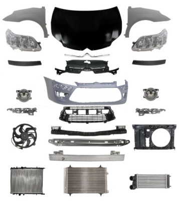 Citroen c4 08-10 перед капот бампер ремень крыло фото №1