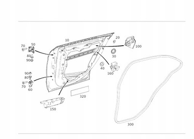 Mercedes-benz оригинальный номер a1177300105 дверь фото №1
