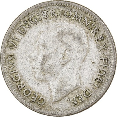 Moneta, Australia, George VI, Shilling, 1950, Melb