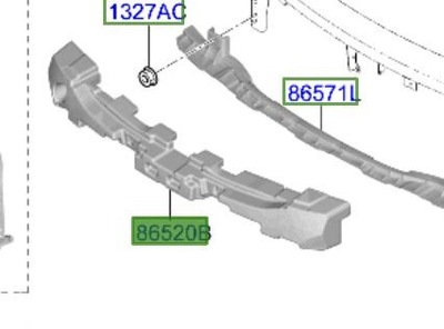 Абсорбер бампера перед kia proceed 18- фото №1