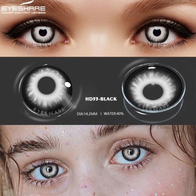 kolorowe szkła kontaktowe soczewki do oczu