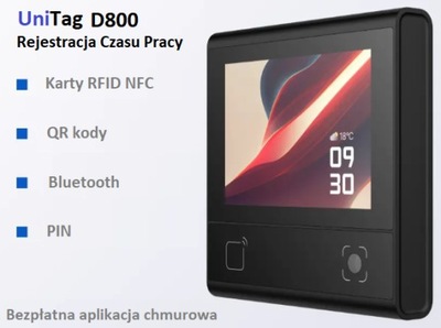 Rejestrator Czasu Pracy z bezpłatną aplikacją chmurową...Nowość!!!