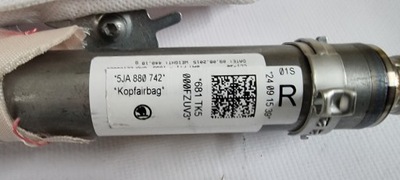 Шторка безпеки права skoda rapid, seat toledo 5ja880742 фото №1