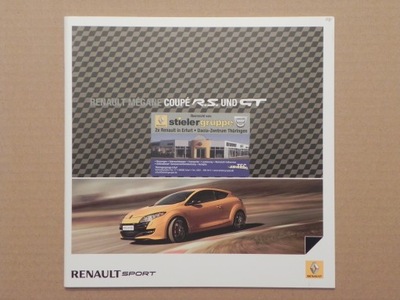 Prospekt - RENAULT MEGANE COUPE + GT + R.S. - 2010 r