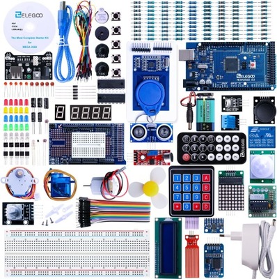 ELEGOO Mega R3 2560 ZESTAW STARTOWY DO PROGRAMOWANIA Arduino IDE