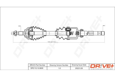 DRIVE+ PUSAŠIS PAVAROS PEUGEOT 3008 09-16 P 