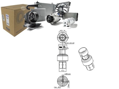 CONMUTADOR DE PRESIÓN DE ACONDICIONADOR ABARTH 500 595 695 ALFA ROMEO 147  