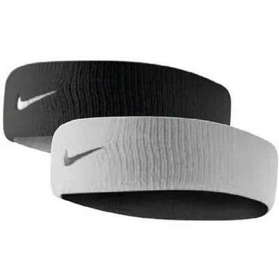 Opaska na głowę Nike Dri-FIT HOME & AWAY black/base grey