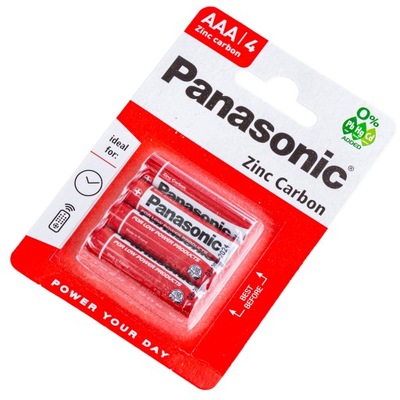 Bateria Cynkowo-Węglowa Panasonic 1,5V R03 AAA