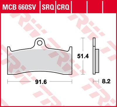 TRW MCB660SV КОЛОДКИ ТОРМОЗНЫЕ KH424 SINTER STREET