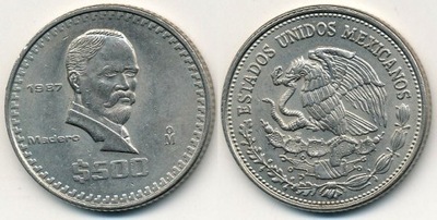 Meksyk 500 Pesos - 1987r ... Monety