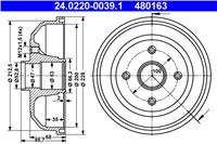 ATE BEBEN DE FRENADO OPEL CORSA C 00- 200X35MM OPEL CORSA C 00-  