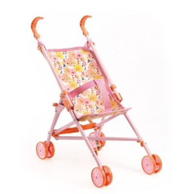 DJECO wózek spacerówka dla lalek - Kwiaty - POMEA