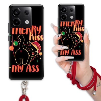 ETUI DO XIAOMI REDMI NOTE 13 PRO 5G CASE CZERWONA SMYCZ GOTYCKIE ŚWIĘTA WZ