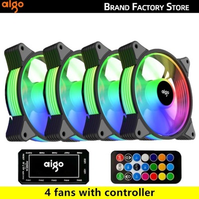 Aigo AR12 120mm Cooling Fan RGB Heat dissipation 3pin 5v aura sync 12cm pc