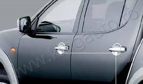 Mitsubishi l200 защита pod ручка дверь хром фото №1
