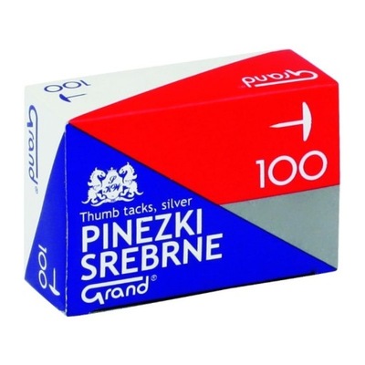 Pinezki GRAND srebrne