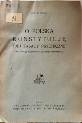 O Polską Konstytucję i jej zasady psychiczne