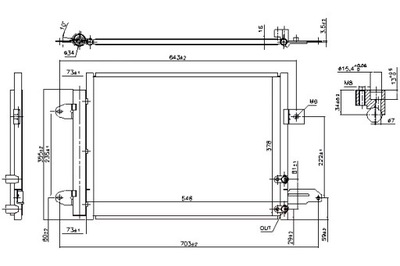 NISSENS CONDENSADOR DE ACONDICIONADOR AUDI A3 TT 2.5 07.09-06.14  