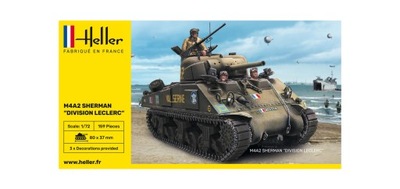 Czołg M4A2 Sherman zestaw z farbami Heller 1:72