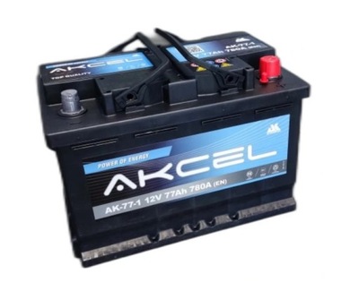 АКУМУЛЯТОР AKCEL 12V 77AH 780A P+