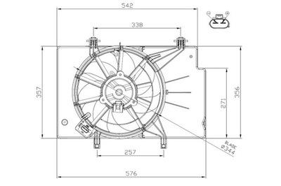 AUDI A1 SKODA FABIA SEAT IBIZA TOLEDO RAPID VW POLO ВЕНТИЛЯТОР 6R0121207L