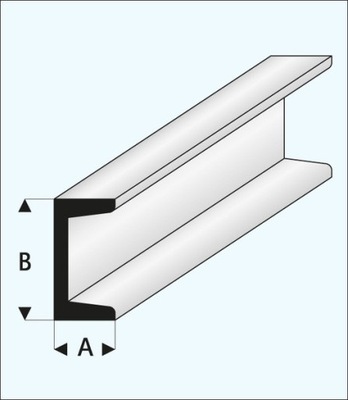 Teownik - Profil Kanału plastikowy 1,0 x 2,0 x 100