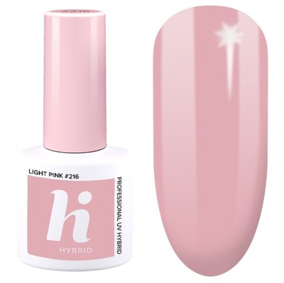 HI HYBRID LAKIER HYBRYDOWY #216 LIGHT PINK 5ml