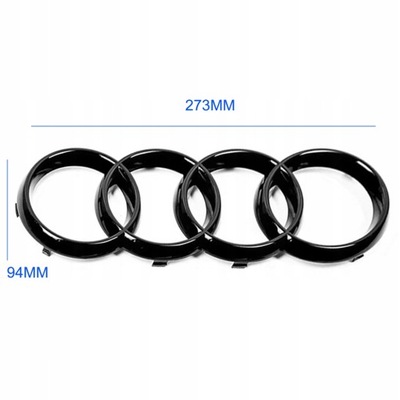 AUDI KOLKA ПЕРЕДНЯ A3 A4 A5 A6 ЗНАЧОК ЛОГОТИП 273X94MM