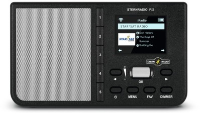 Radio internetowe TechniSat Sternradio IR 2 zegar