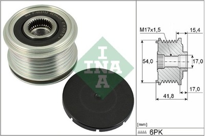 EMBRAGUE ALTERNADOR INA 535 0317 10  