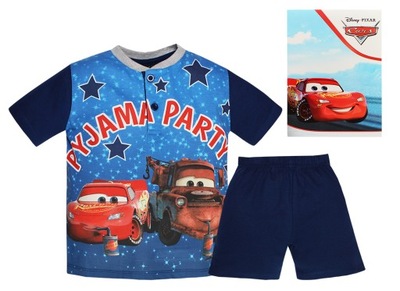 CARS AUTA DISNEY PIŻAMA SPODENKI TSHIRT DISNEY 98