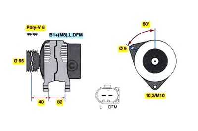 ГЕНЕРАТОР (14V 140A) AUDI A4 A6 ALLROAD SKODA SUP