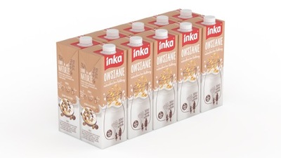 mleko owsiane napój inka 10 x 1l zestaw zgrzewka
