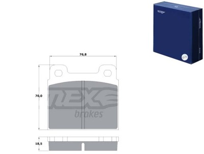 TRINKELĖS STABDŽIŲ TOMEX 10181PRZOD VW CARAVELLE 72-79 18.7MM TOMEX 