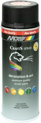 Lakier akrylowy czarny mat RAL 9005 CRAFTS 400ml