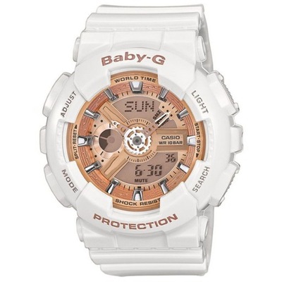 Zegarek Damski Casio Baby-G BA-110-7A1ER biały pas