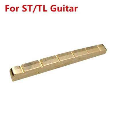 1 Piece Solid Brass Metal Electric Guitar Nut 43mm for Fender Telecaster
