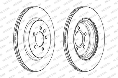 DISCOS DE FRENADO PARTE TRASERA FERODO DDF2188C  