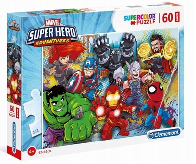 Puzzle 60 Super Kolor Superhero maxi