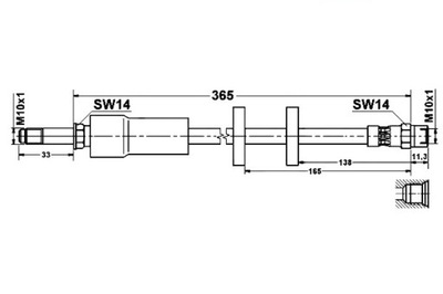 Ate шланг гальмівний volvo xc90 i d5 фото №1