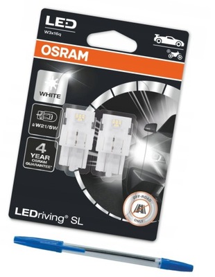 OSRAM ЛАМПОЧКА LEDRIVING СВЕТОДИОД LED PREMIUM НОВЫЙ W21\/5W 12V 1.9W 6000K WHITE ПОДАРОК фото