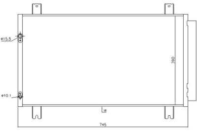 Nissens 940401 конденсатор, кондиціонер фото №1